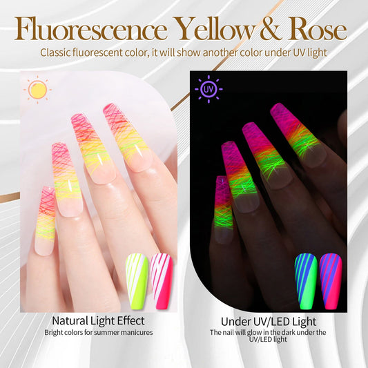 6 Colors Spider Nail Gel 5g