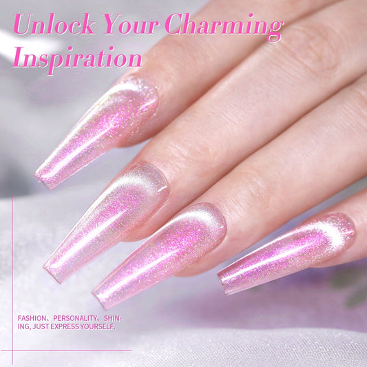 4 Colors Cat Magnetic Gel Polish Set Jelly Pink Auroras 5ml