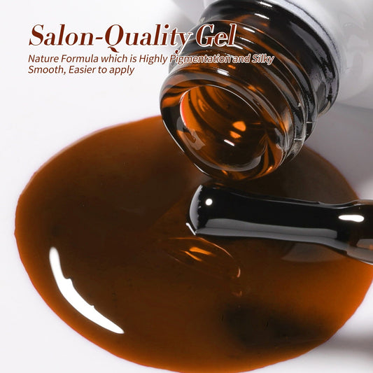 6 Colors Jelly Gel Polish Set Cozy Hearth Milky 7ml