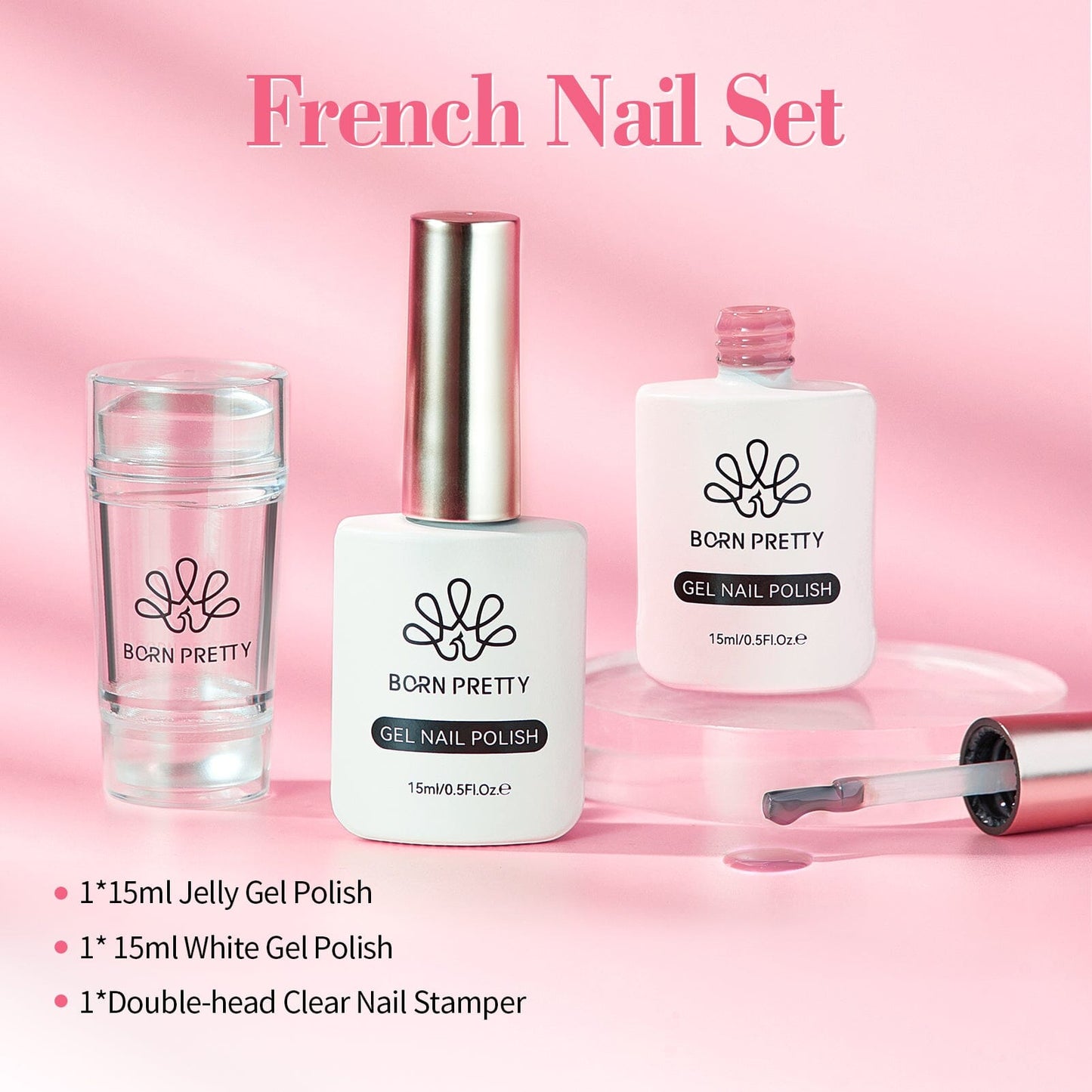 3pcs French Nails Kit #03