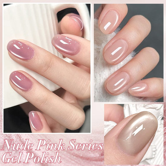 6 Colors Nude Pink Gel Polish Set 04 10ml