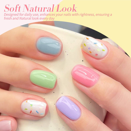 6 Colors Jelly Gel Polish Set J05 Candy Glass 7ml