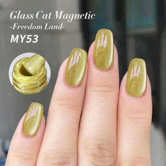 6 Colors Glass Cat Magnetic Gel Polish Freedom Land 10ml