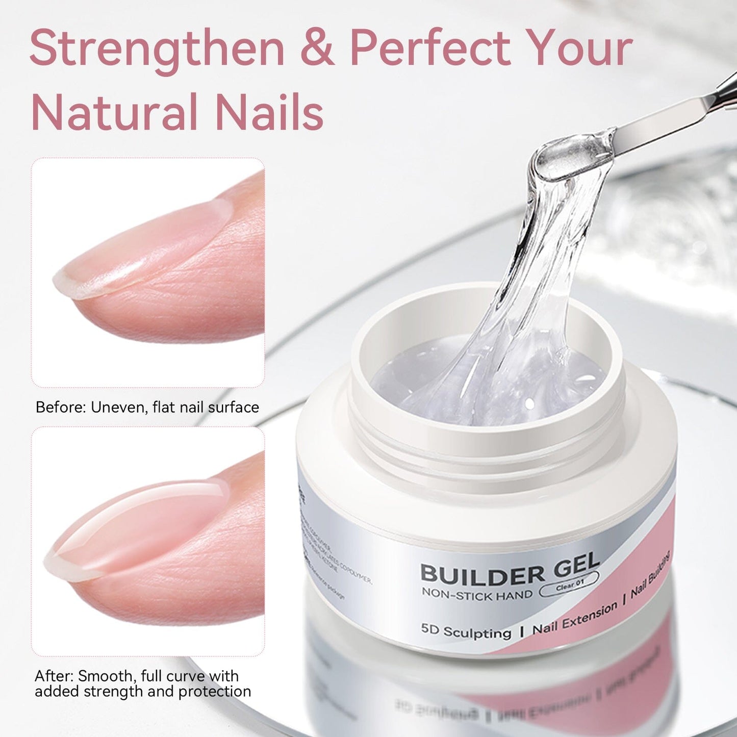 Non Stick Hand Extension Nail Kit