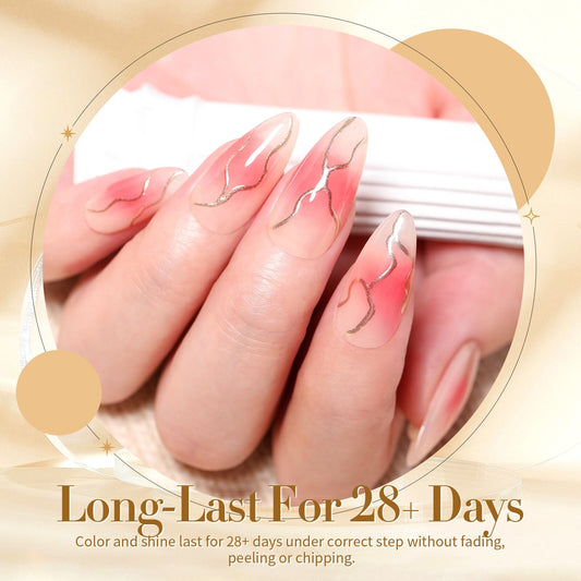 6 Colors Nude Jelly Gel Polish Set Secret Garden 7ml