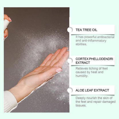 Herbal Antimicrobial Foot Spray with Tea Tree Oil, 100ml
