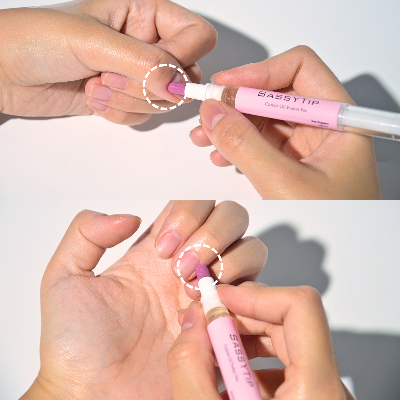 assyTip Cuticle Pusher Pen 2.0, a key tool in the SassyTip nail care kit