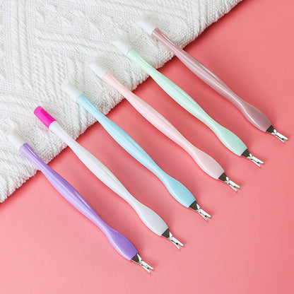 6-Piece 2-in-1 Nail Care & Art Tool Set – Dual-Ended Cuticle Fork & Dotting Pens