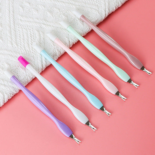 6-Piece 2-in-1 Nail Care & Art Tool Set – Dual-Ended Cuticle Fork & Dotting Pens
