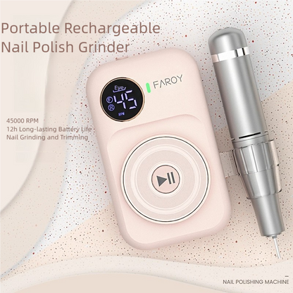 🔧 Pro Power 45,000RPM Nail Drill Machine – Portable & Rechargeable!