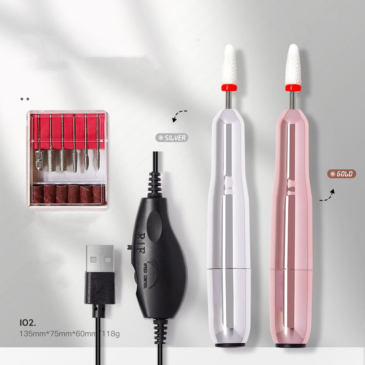💅 Portable Electric Nail Drill Pen – USB Rechargeable & Perfect for Beginners