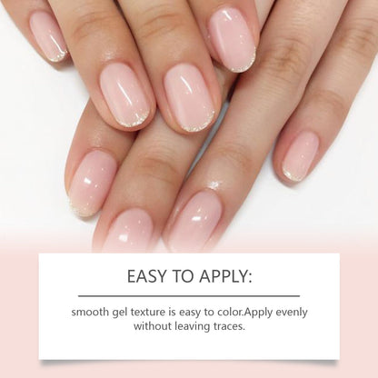 SassyTip transparent pink water-based nail polish brush and jelly texture details
