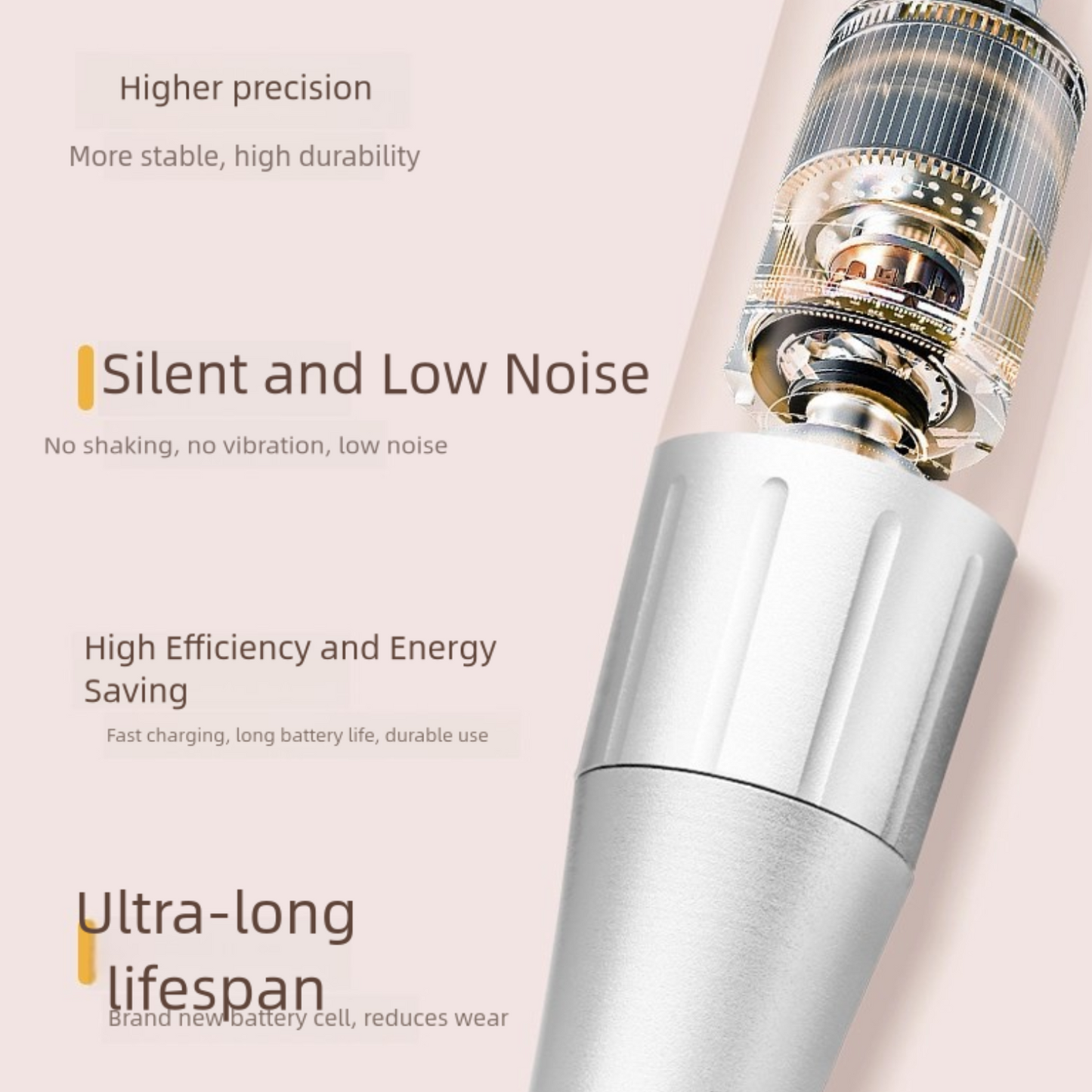 🔧 Pro Power 45,000RPM Nail Drill Machine – Portable & Rechargeable!