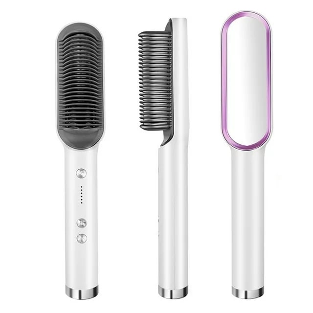 😍 2 in 1 Negative Ion Hair Straightener Styling Comb
