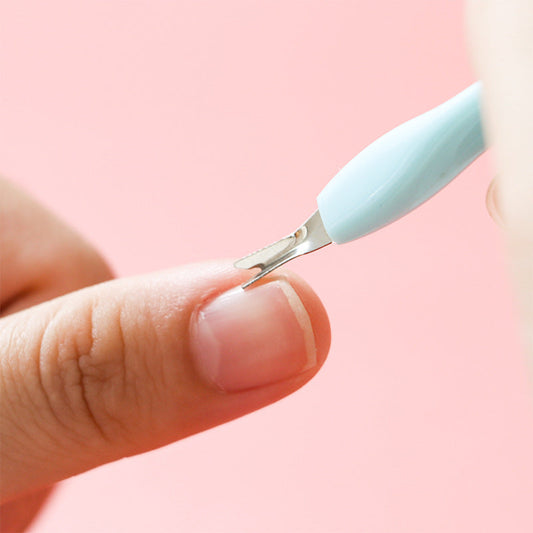 6-Piece 2-in-1 Nail Care & Art Tool Set – Dual-Ended Cuticle Fork & Dotting Pens