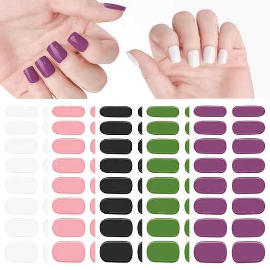 💅SEMICURED UV GEL NAIL STICKERS KIT