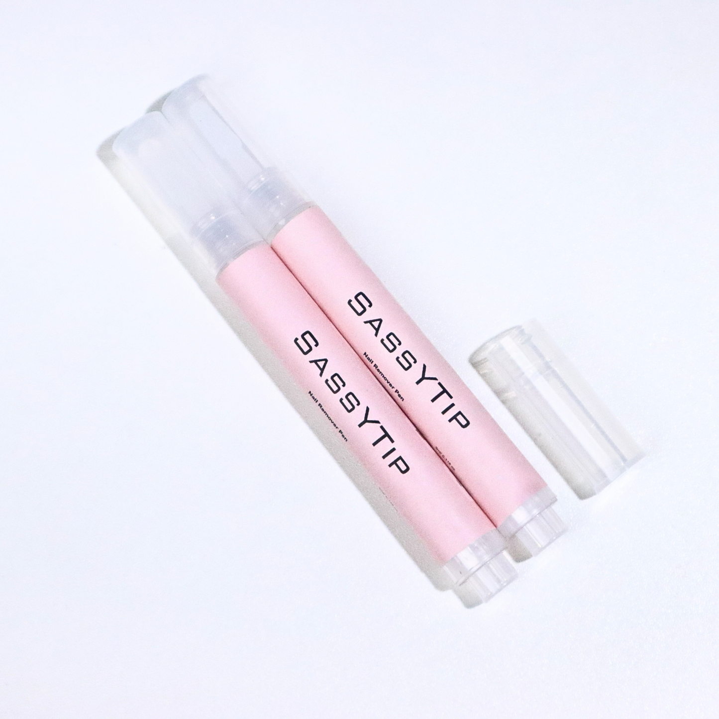 Before and after healthy nail transformation with the SassyTip Nail Kit