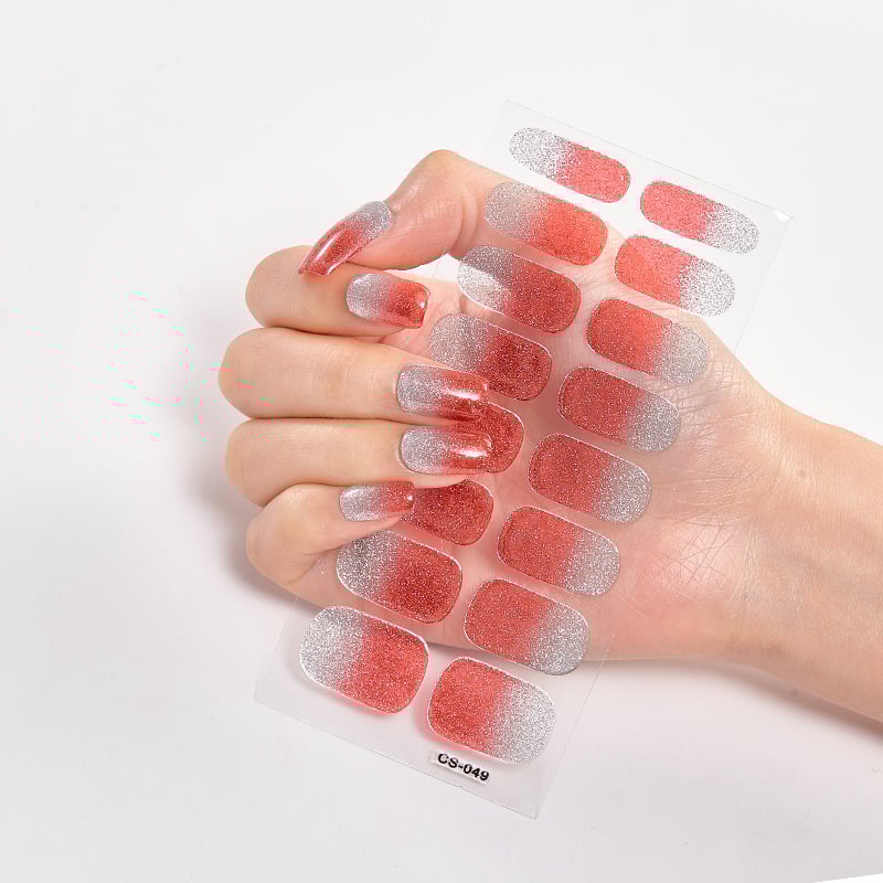 💅SEMICURED UV GEL NAIL STICKERS KIT