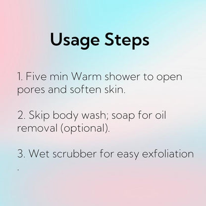 4-in-1 Body Scrubber – Use with Sassytip Exfoliant