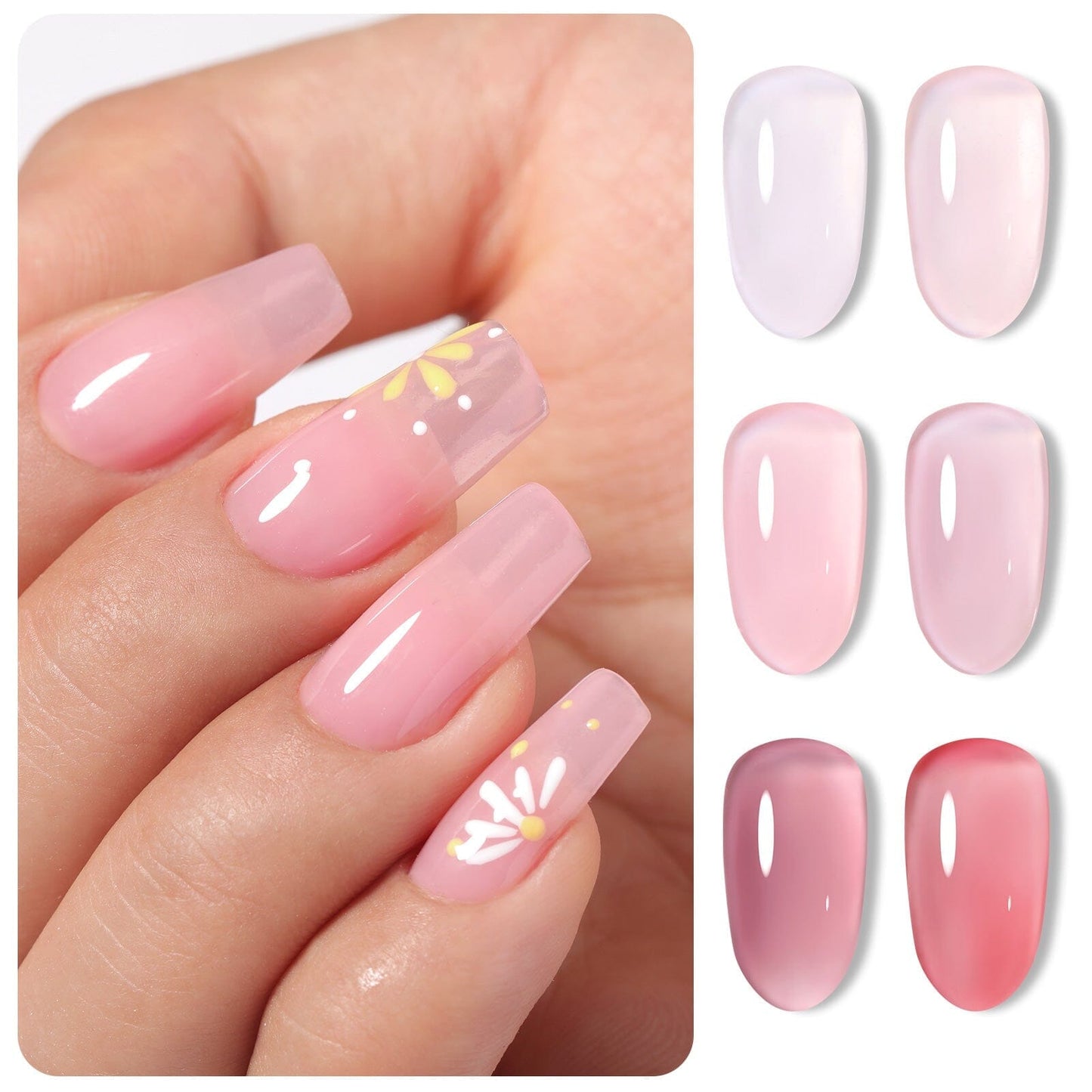 6 Colors Jelly Gel Set Jelly Pink Forever 7ml