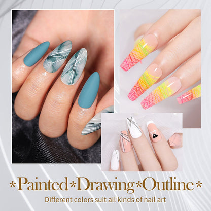 6 Colors Spider Nail Gel 5g