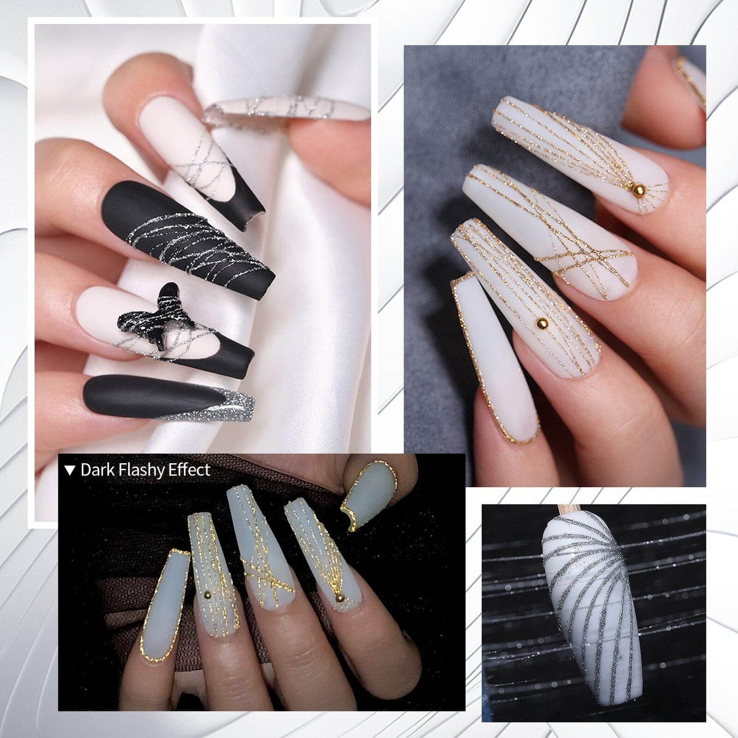 6 Colors Spider Nail Gel 5g