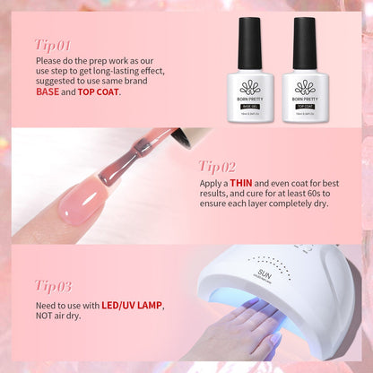 6 Colors Misty Rose Semi Jelly Gel Polish Set 7ml