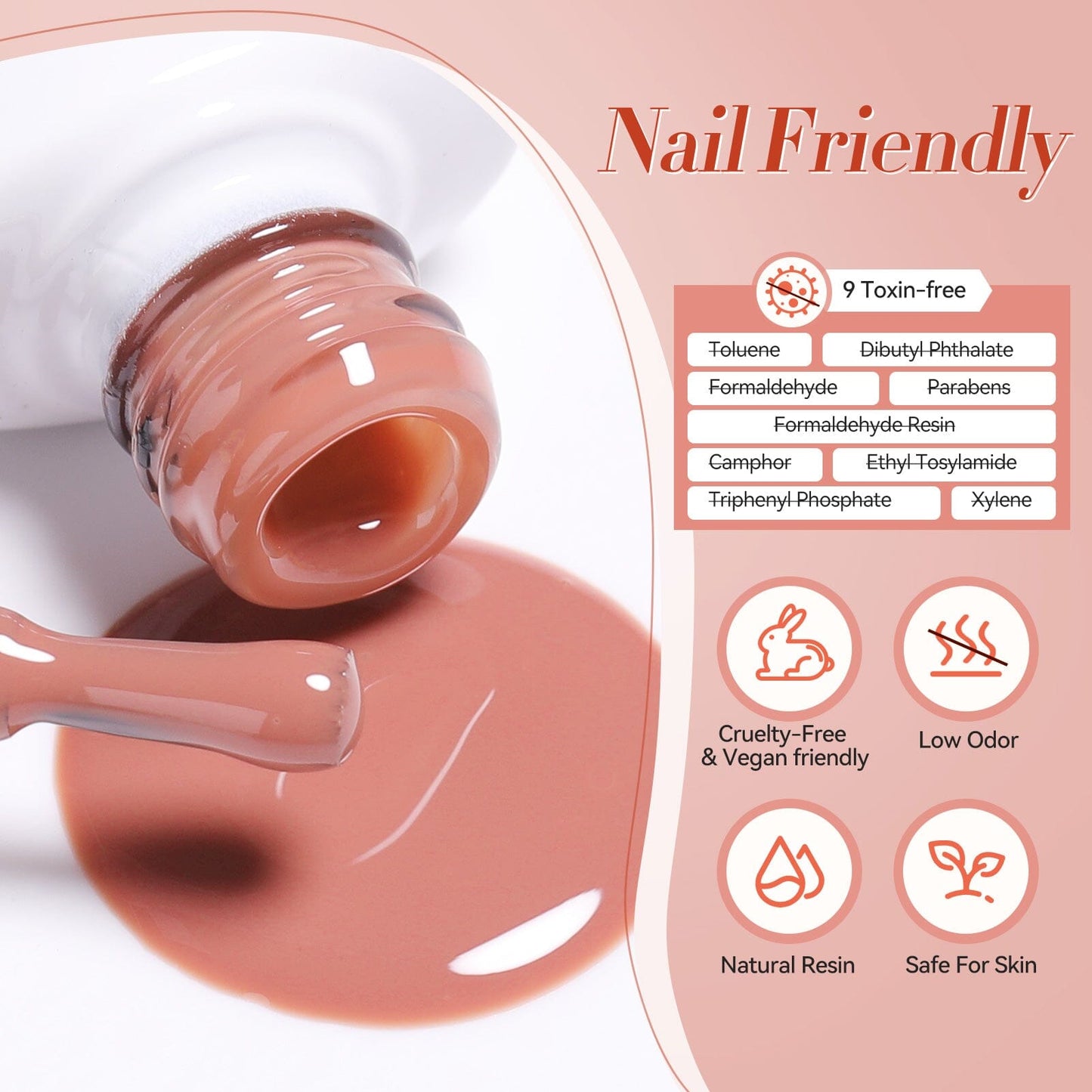 6 Colors Rose Garden Milky Jelly Gel Polish Set 7ml