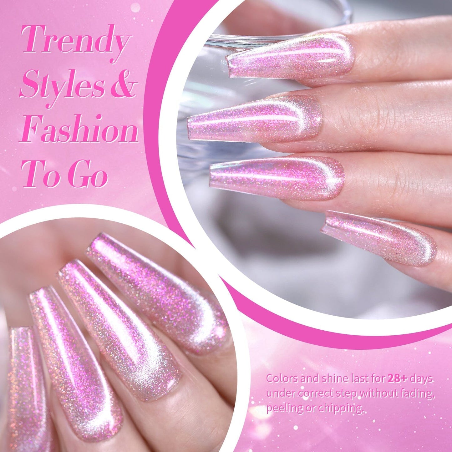 4 Colors Cat Magnetic Gel Polish Set Jelly Pink Auroras 5ml