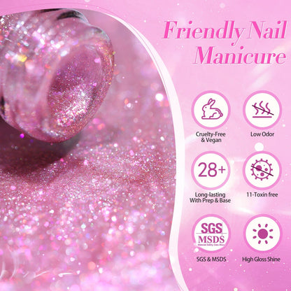 4 Colors Cat Magnetic Gel Polish Set Jelly Pink Auroras 5ml