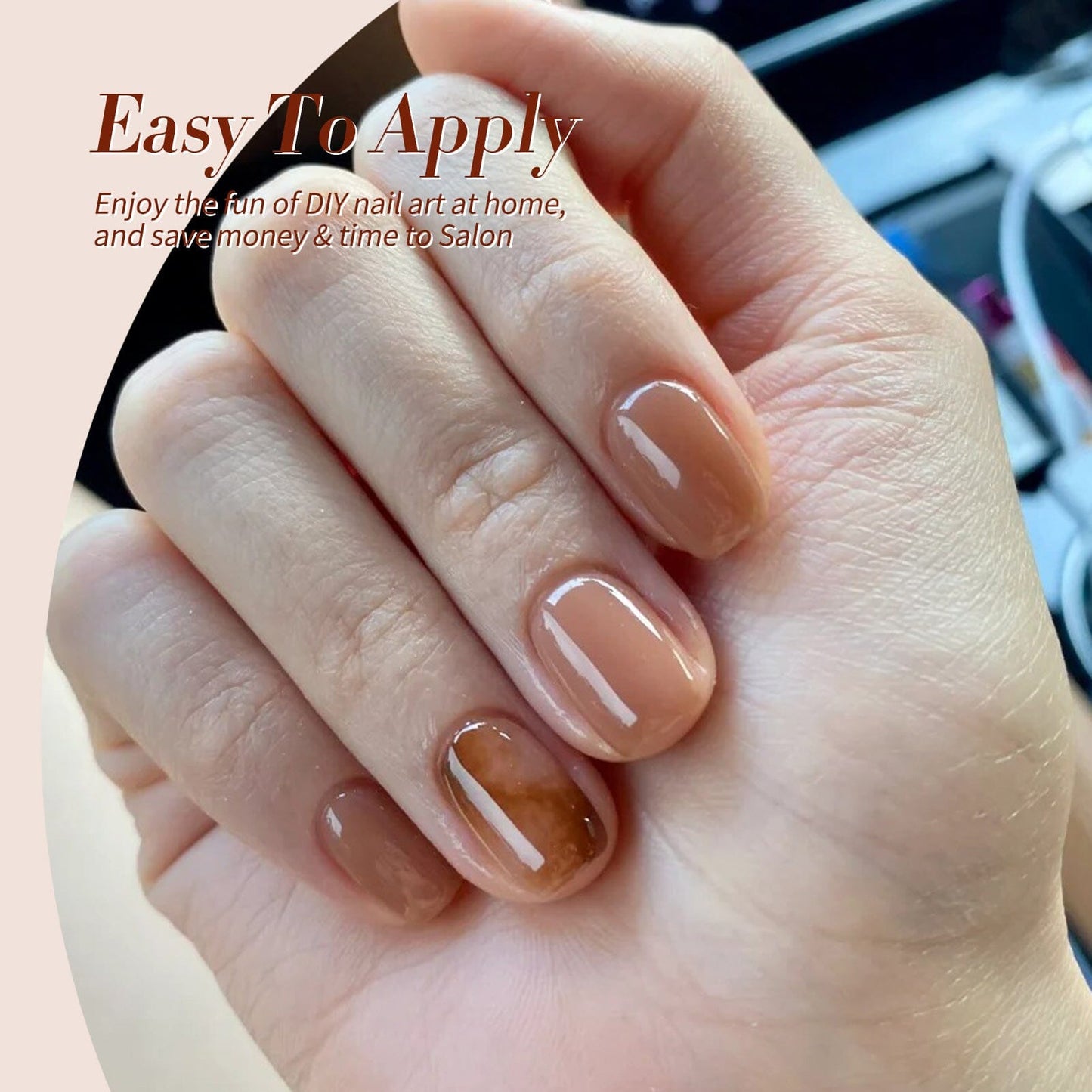 6 Colors Jelly Gel Polish Set Cozy Hearth Milky 7ml