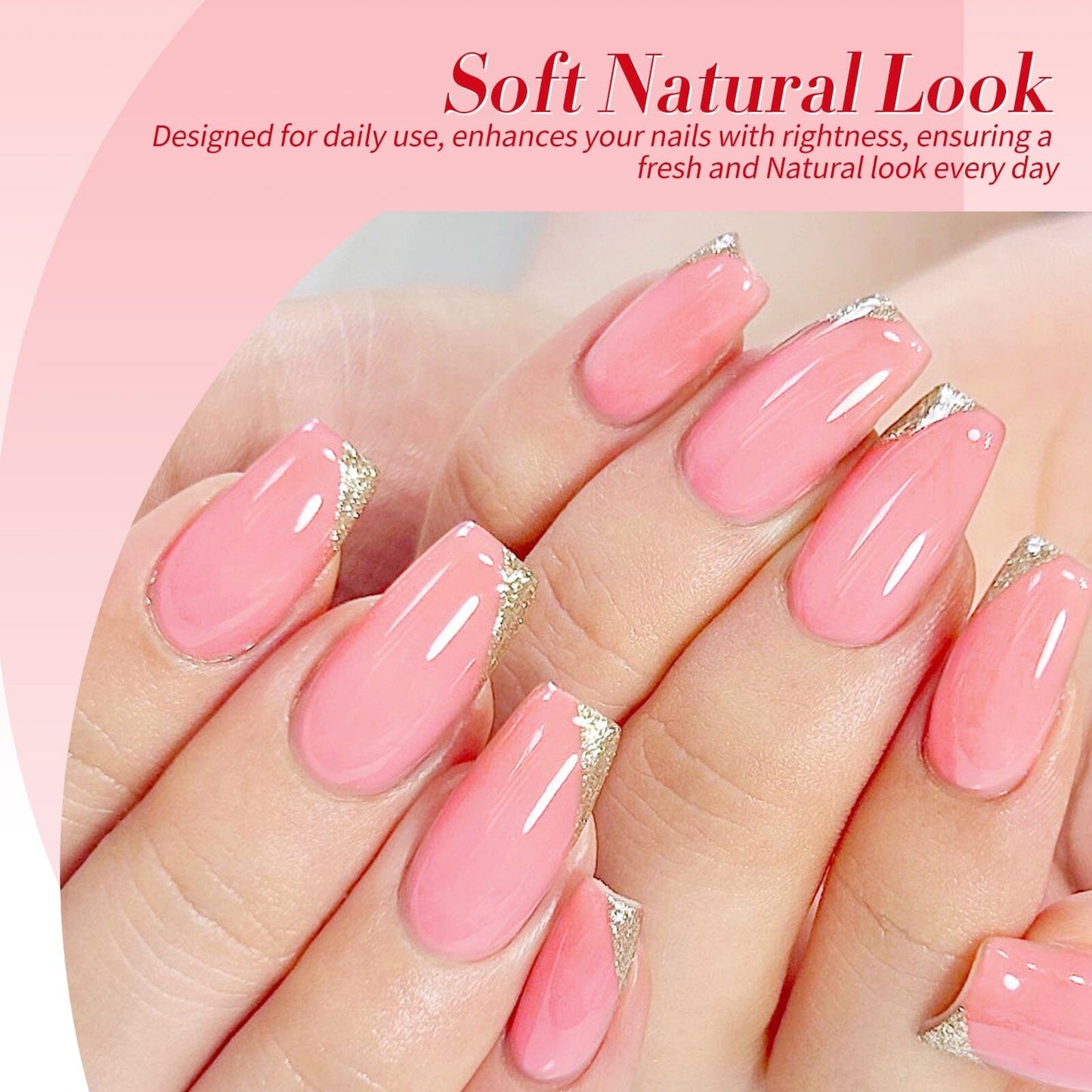 4 Colors Jelly Gel Polish Set Rosy Aura 7ml