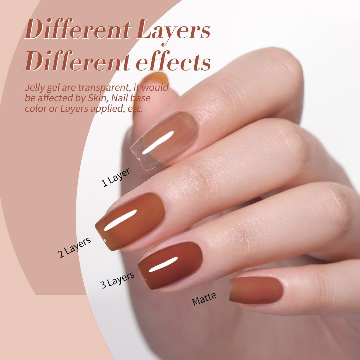 4 Colors Autumn Ember Milky Jelly Gel Set 7ml