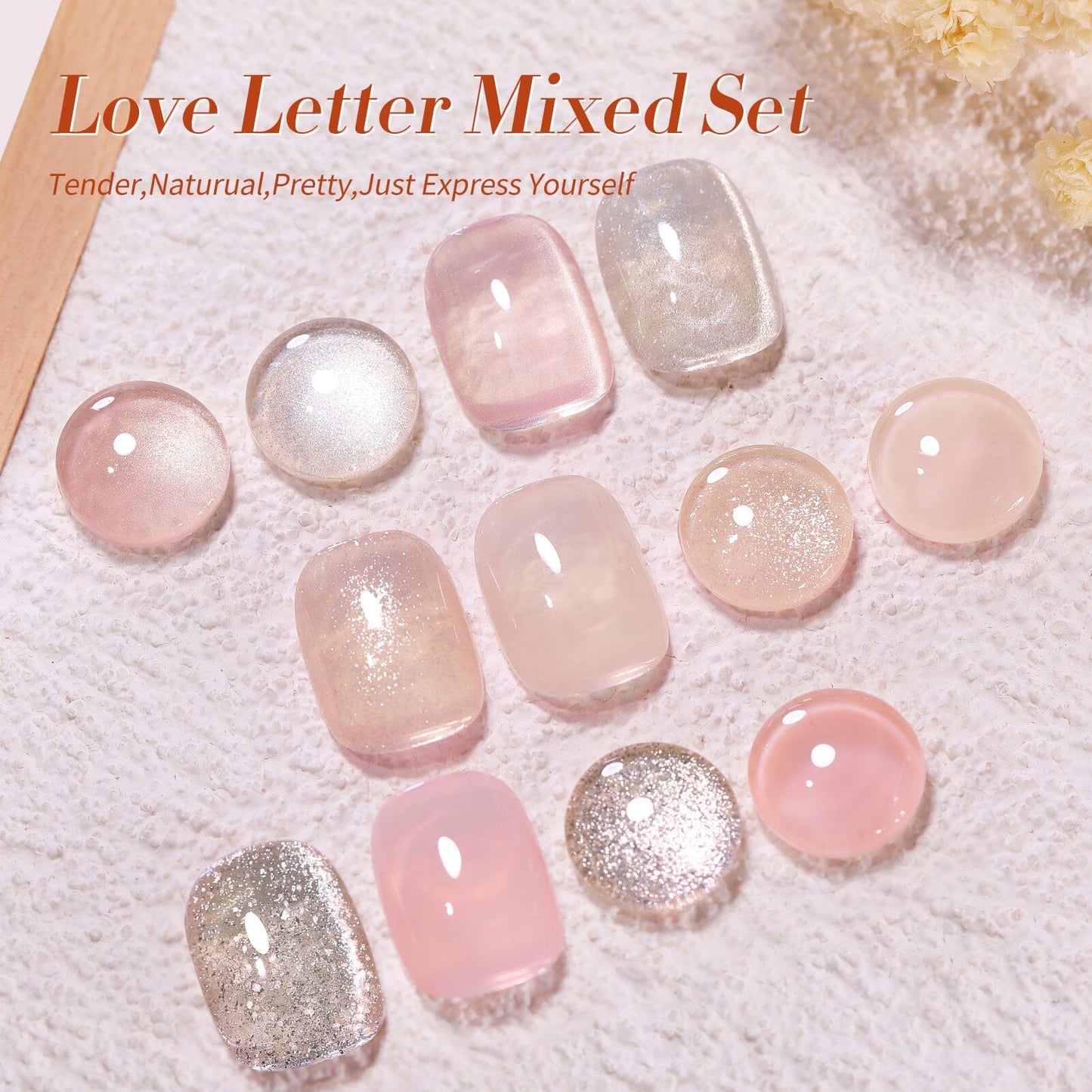 6 Colors Gel Polish Love Letter Mixed Set 7ml