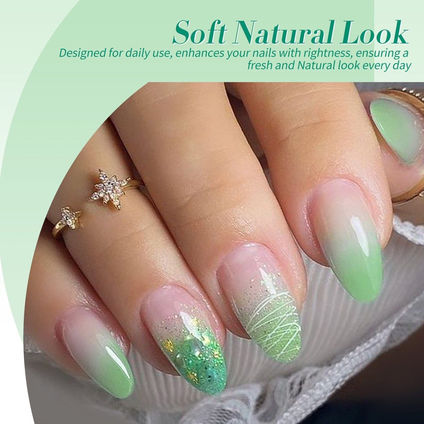 6 Colors Jelly Magnetic Gel Polish Set Fireflies Forest 7ml