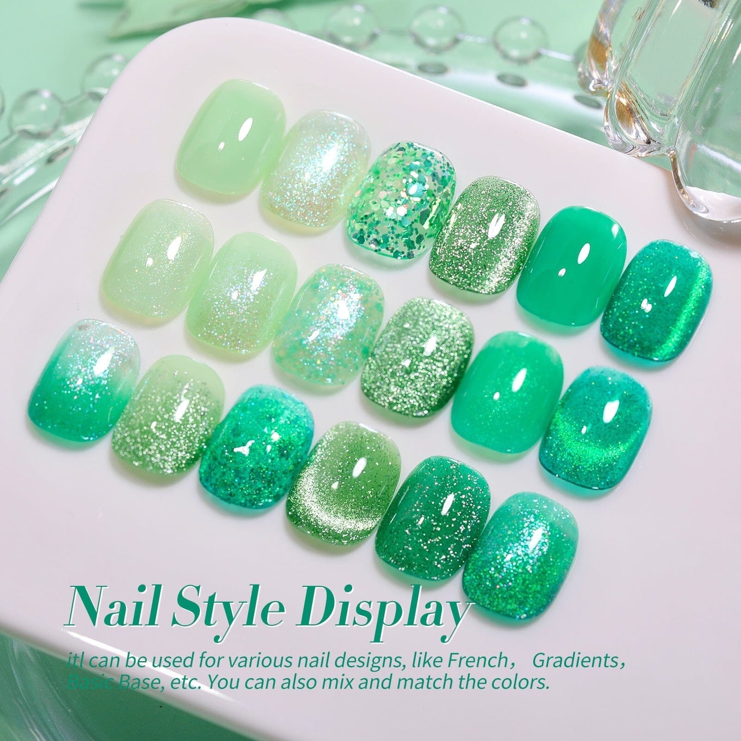 6 Colors Jelly Magnetic Gel Polish Set Fireflies Forest 7ml