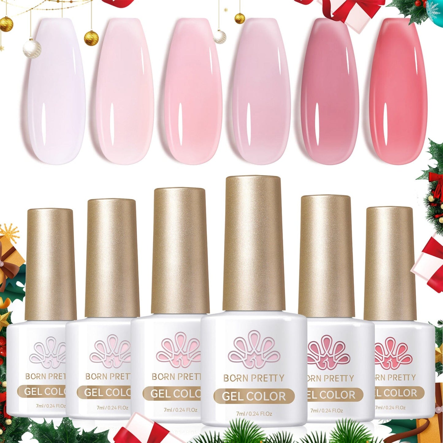 6 Colors Jelly Gel Set Jelly Pink Forever 7ml