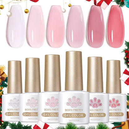 6 Colors Jelly Gel Set Jelly Pink Forever 7ml