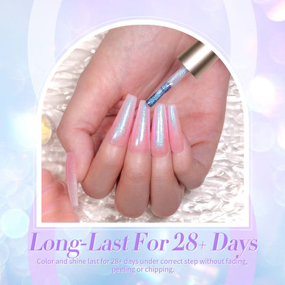 6 Colors Jelly Gel Polish Set T06 Conch Spirit 7ml