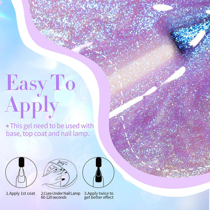 6 Colors Jelly Gel Polish Set T06 Conch Spirit 7ml