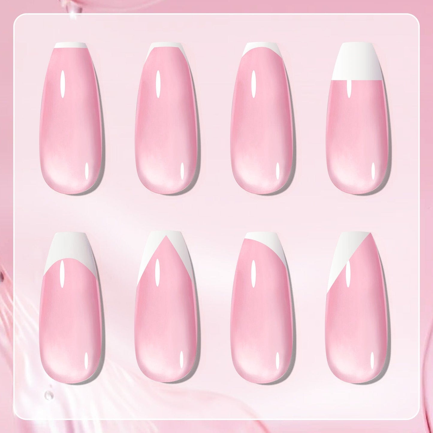 3pcs French Nails Kit #02