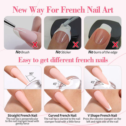 3pcs French Nails Kit #02