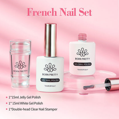 3pcs French Nails Kit #02