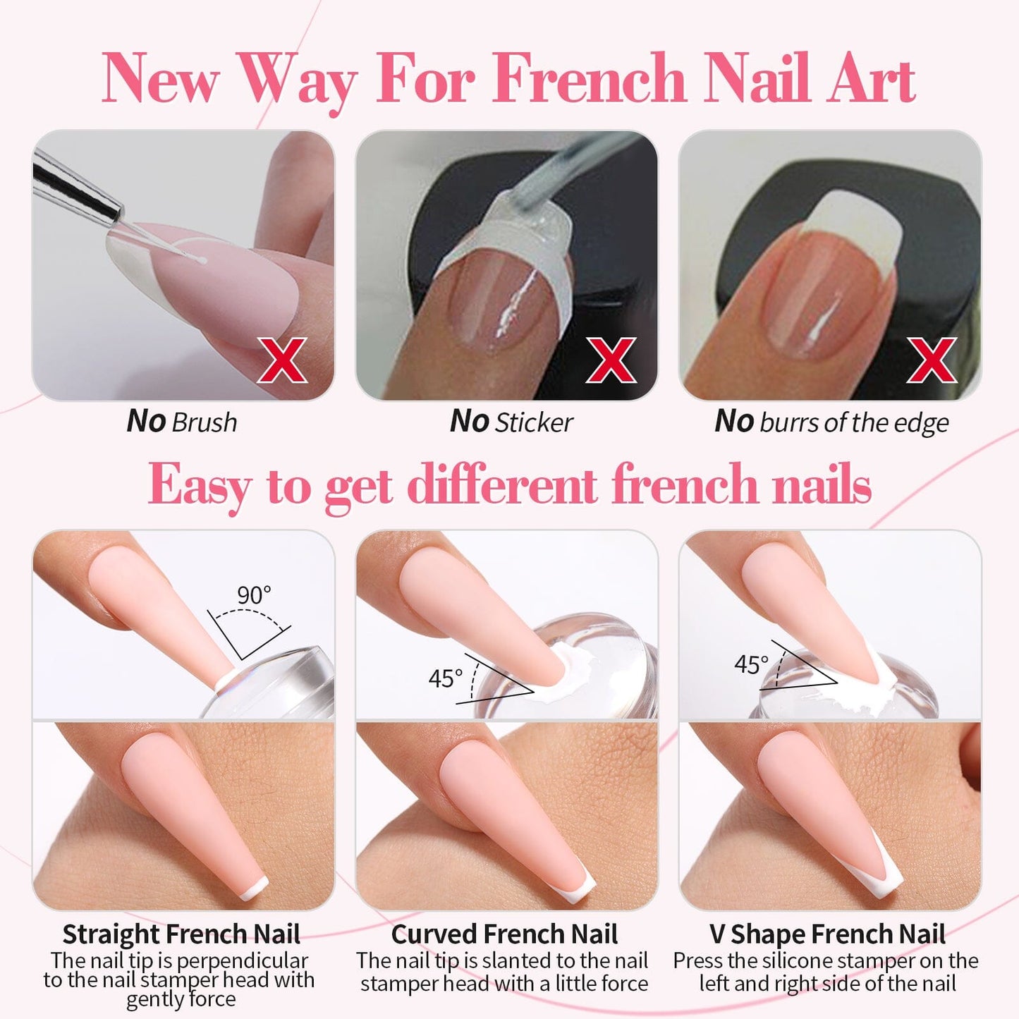 3pcs French Nails Kit #03