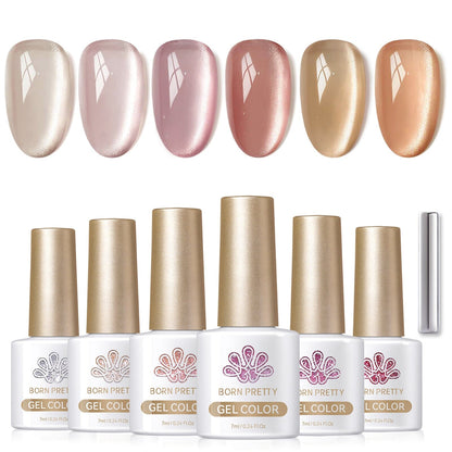 6 Colors Moonlight Cat Magnetic Gel Polish Set 7ml