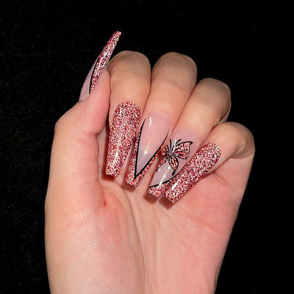 6 Colors BORN PRETTY Red Black Reflective Glitter Gel Polish Set 7ml