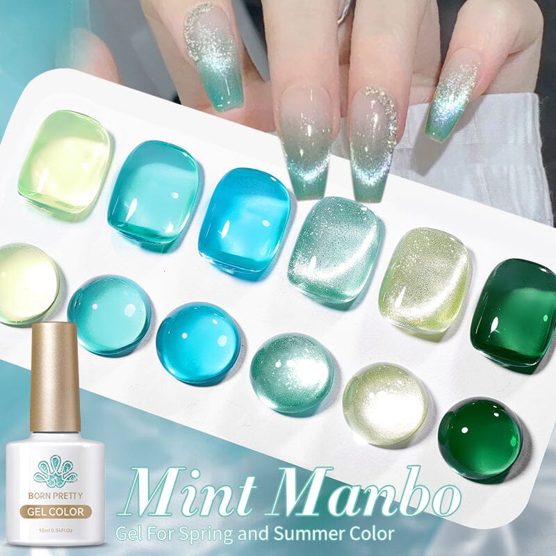 6 Colors Mint Manbo Gel Polish Set 01 10ml