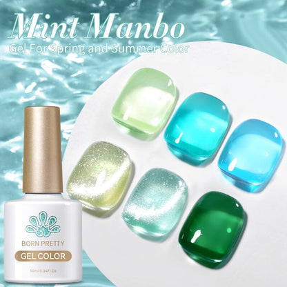 6 Colors Mint Manbo Gel Polish Set 01 10ml