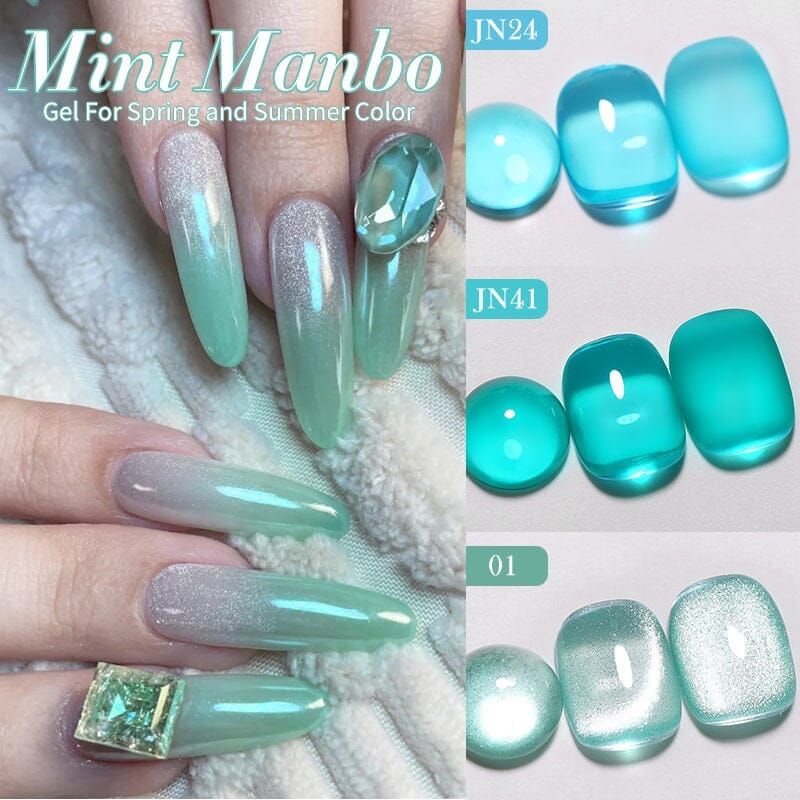 6 Colors Mint Manbo Gel Polish Set 01 10ml
