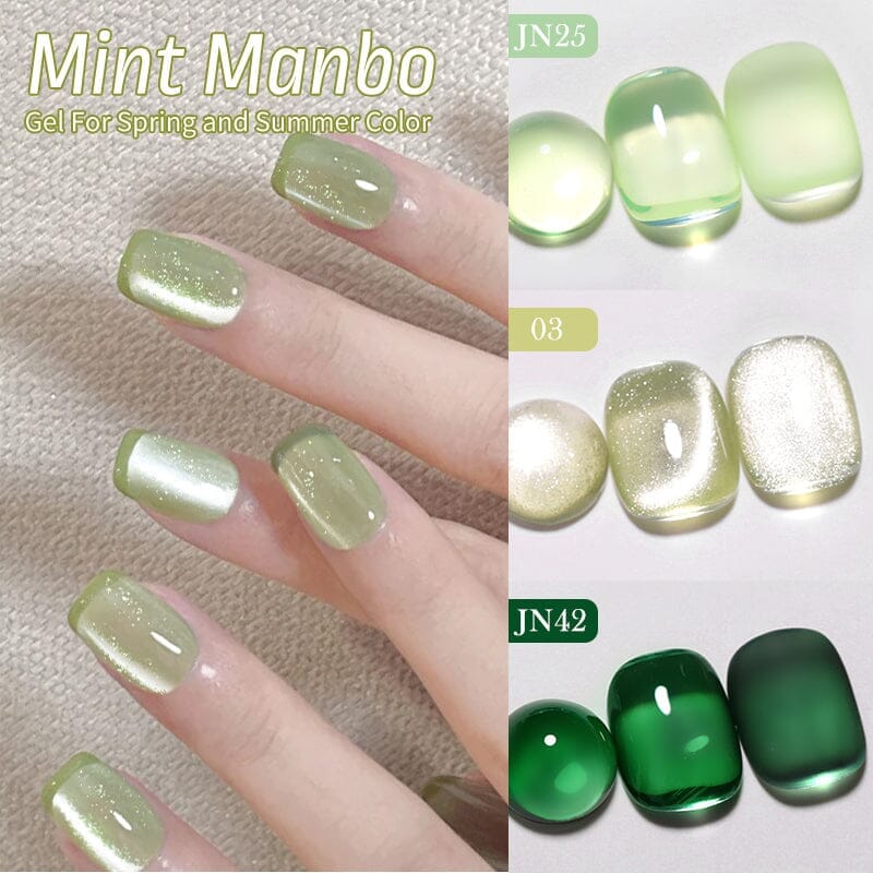 6 Colors Mint Manbo Gel Polish Set 01 10ml